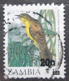 Poštová známka Zambia 1987 Calamocichla gracilirostris pretlaè Mi# 387