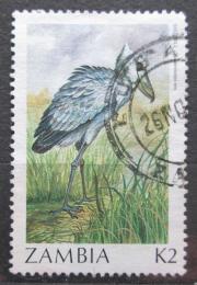 Poštová známka Zambia 1987 Èlunozobec africký Mi# 400