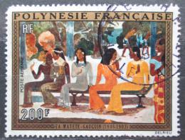 Poštová známka Francúzska Polynézia 1973 Umenie, Gauguin poškozená Mi# 167 25€ 