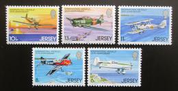 Poštové známky Jersey 1979 Lietadla Mi# 198-202