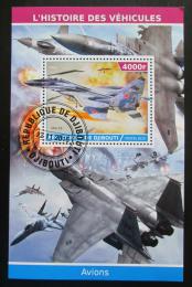 Poštová známka Džibutsko 2015 Bojová letadla Mi# N/N - zväèši� obrázok