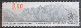 Poštová známka Francúzsko 1984 Kartogram pohoøí Mi# 2458