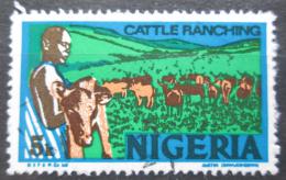 Poštová známka Nigéria 1976 Stádo skotu Mi# 276 II X