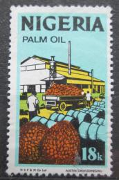 Poštová známka Nigéria 1973 Výroba palmového oleje Mi# 282 II Y
