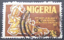 Poštová známka Nigéria 1976 Tradièní africké hudobný nástroje Mi# 326