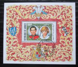 Poštová známka Džibutsko 1981 Krá¾ovská svadba Mi# Block 39 A