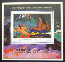 Poštová známka Manáma 1971 Umenie, Paul Gauguin Mi# Block 169 A Kat 10€