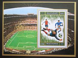 Poštová známka Manáma 1971 Futbal Mi# Block 139 A Kat 6€