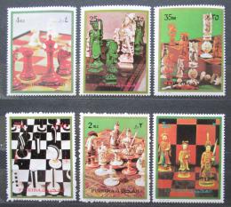 Poštové známky Fudžajra 1973 Šach Mi# 1319-24 Kat 10€