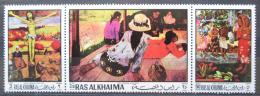 Poštové známky Rás al-Chajma 1970 Umenie, Paul Gauguin Mi# 392-94 A Kat 8€