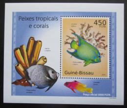 Potov znmka Guinea-Bissau 2010 Tropick ryby a korly DELUXE Mi# 5074 Block