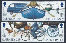 Poštové známky Guernsey, Ve¾ká Británia 1988 Európa CEPT, doprava Mi# 417-20 