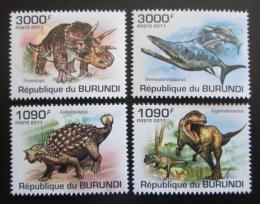 Poštové známky Burundi 2011 Dinosaury Mi# 2102-05 Kat 9.50€