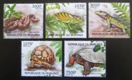 Poštové známky Burundi 2012 Plazi Mi# 2560-64 Kat 10€