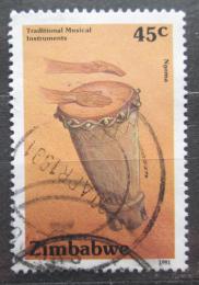 Poštová známka Zimbabwe 1991 Hudební nástroj Ngoma Mi# 459