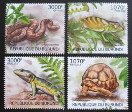 Poštové známky Burundi 2012 Plazi Mi# 2560-63 Kat 10€ 