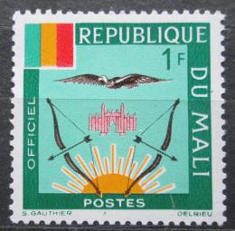 Poštová známka Mali 1964 Štátny znak, služobná Mi# 12