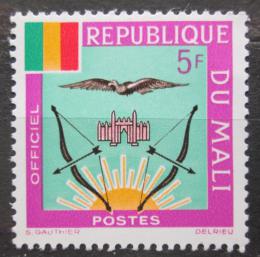 Poštová známka Mali 1964 Štátny znak, služobná Mi# 15