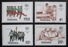 Poštové známky Tanzánia 1986 Medzinárodný rok mládeže Mi# 288-91
