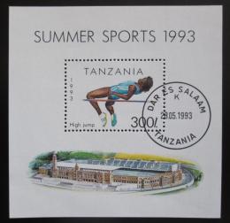 Poštová známka Tanzánia 1993 Skok do výšky Mi# Block 212