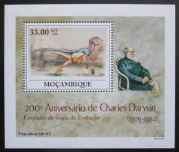 Poštová známka Mozambik 2009 Dinosaury DELUXE Mi# 3435 Block