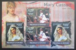 Poštové známky Burundi 2012 Umenie, Mary Cassatt DELUXE Mi# 2333-34 Kat 10€