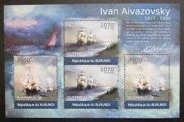 Poštové známky Burundi 2012 Umenie, Ivan Ajvazovskij DELUXE Mi# 2339,2941 Kat 10€