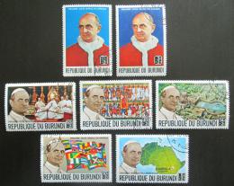 Poštové známky Burundi 1969 Papež Pavel VI. v Africe Mi# 506-12