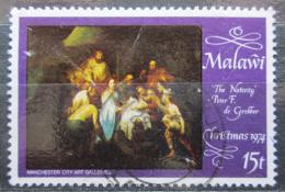 Potov znmka Malawi 1974 Vianoce, umenie, Grebber Mi# 226 - zvi obrzok