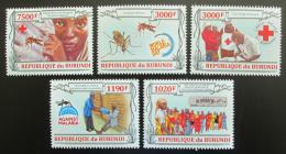 Poštové známky Burundi 2013 Boj proti malárii Mi# 3158-62 Kat 10€