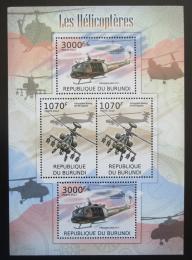 Poštové známky Burundi 2012 Helikoptéry Mi# 2471,2473 Kat 10€