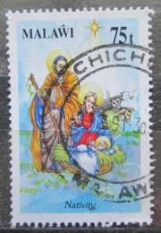 Poštová známka Malawi 1991 Vianoce, zrození Mi# 579