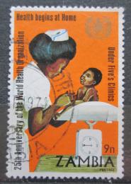 Poštová známka Zambia 1973 WHO, 25. výroèie Mi# 112