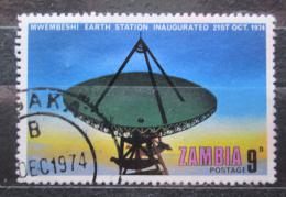 Poštová známka Zambia 1974 Satelitní stanice v Mwembeshi Mi# 138