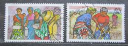 Poštové známky Zambia 1995 ILO, 75. výroèie Mi# 645-46