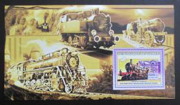 Poštová známka Guinea 2006 Parní lokomotívy Mi# Block 1035