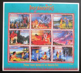 Poštové známky Guyana 1995 Disney, Pocahontas Mi# 5272-80