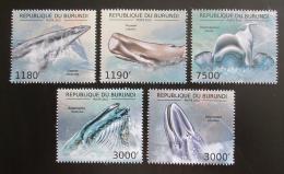 Poštové známky Burundi 2012 Ve¾ryby Mi# 2838-42 Kat 10€