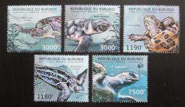 Poštové známky Burundi 2012 Korytnaèky Mi# 2788-92 Kat 10€