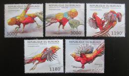 Poštové známky Burundi 2012 Bažant zlatý Mi# 2793-97 Kat 10€