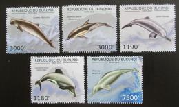 Poštové známky Burundi 2012 Delfíny Mi# 2843-47 Kat 10€
