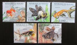 Poštové známky Burundi 2012 Ryby Mi# 2783-87 Kat 10€