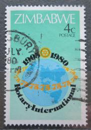 Potov znmka Zimbabwe 1980 Rotary Intl., 75. vroie Mi# 242 - zvi obrzok
