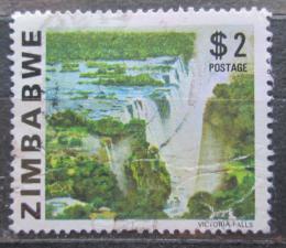 Poštová známka Zimbabwe 1980 Viktoriiny vodopády Mi# 241