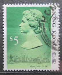 Poštová známka Hongkong 1987 Krá¾ovna Alžbeta II. Mi# 518 I