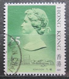 Poštová známka Hongkong 1989 Krá¾ovna Alžbeta II. Mi# 518 III