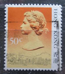 Poštová známka Hongkong 1987 Krá¾ovna Alžbeta II. Mi# 509 I