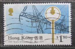 Potov znmka Hongkong 1990 Elektrifikace, 100. vroie Mi# 597