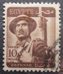 Poštová známka Egypt 1953 Voják Mi# 400