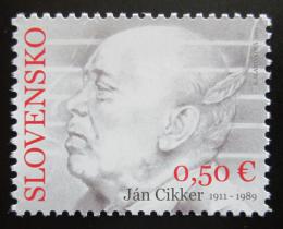 Poštová známka Slovensko 2011 Ján Cikker, skladatel Mi# 666
